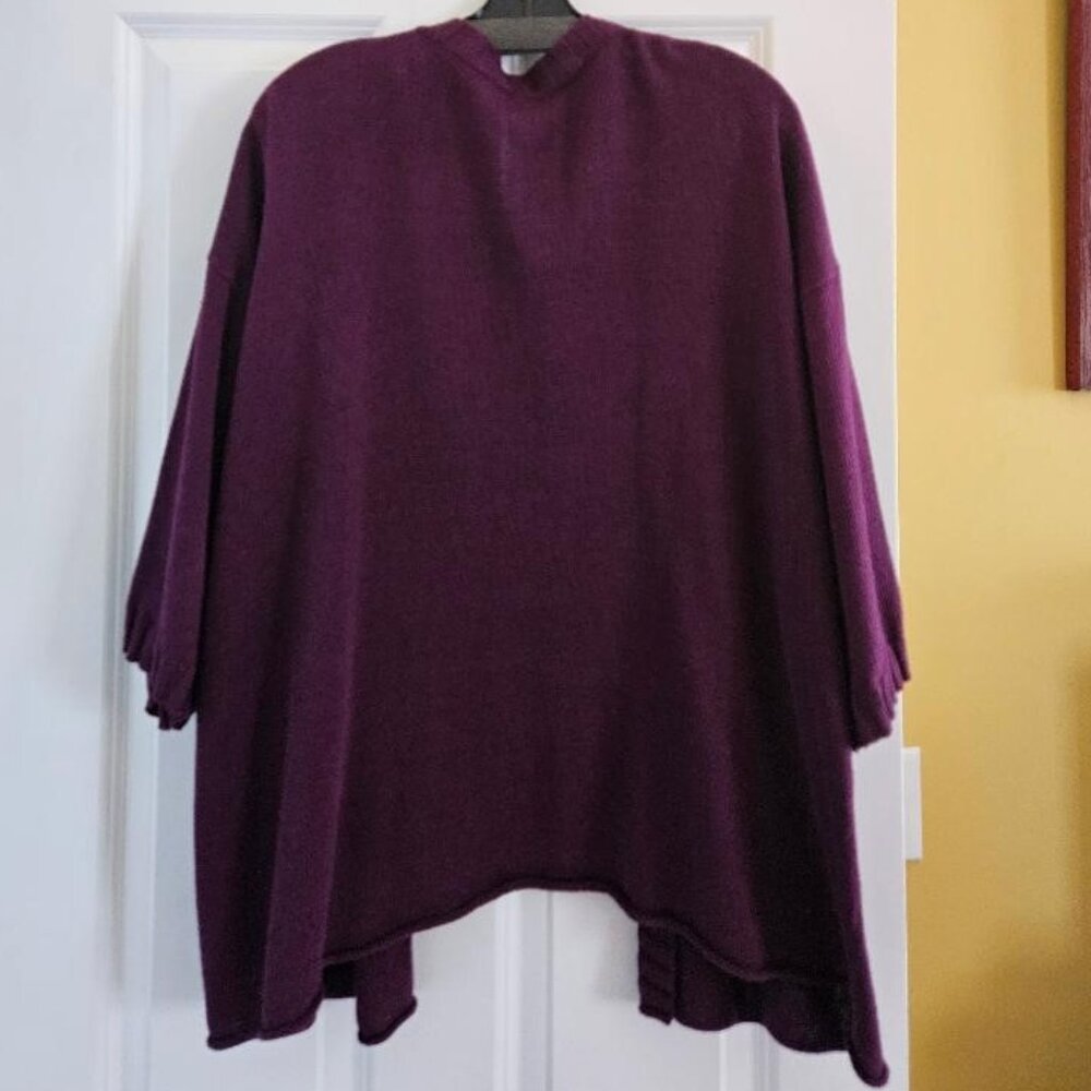 Organic Linen Cotton Cardigan 3X New - Picture 3 of 8